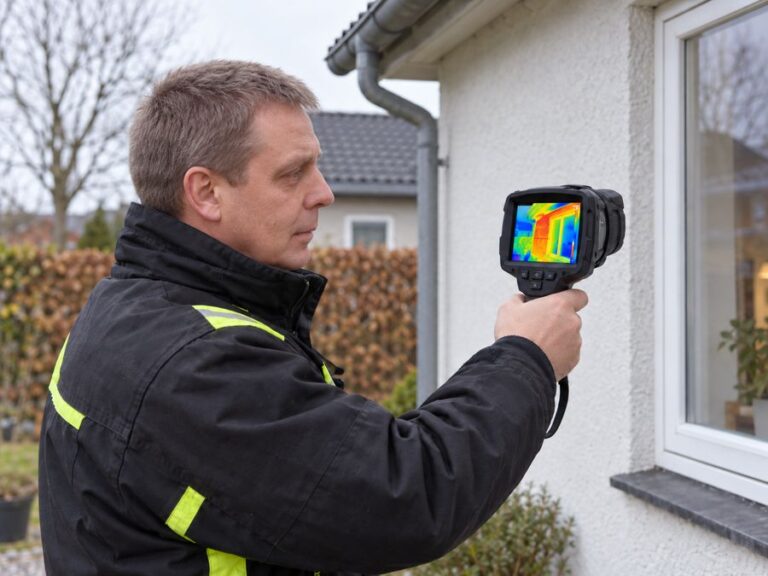 Termografering af hus på Fyn og Odense – fagmand måler varmetab med termografikamera